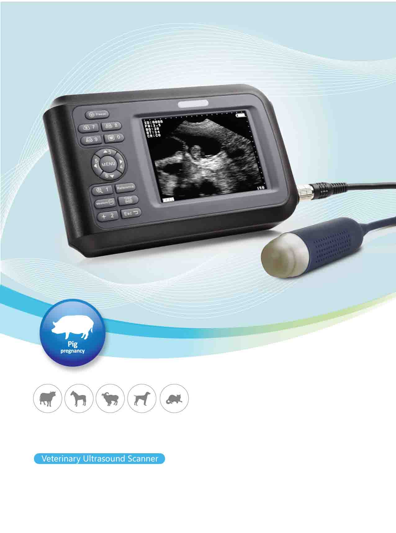 Handheld B/W Ultrasound Scanner: TPU-20